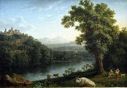 Jacob Philipp Hackert River Landscape oil painting reproduction